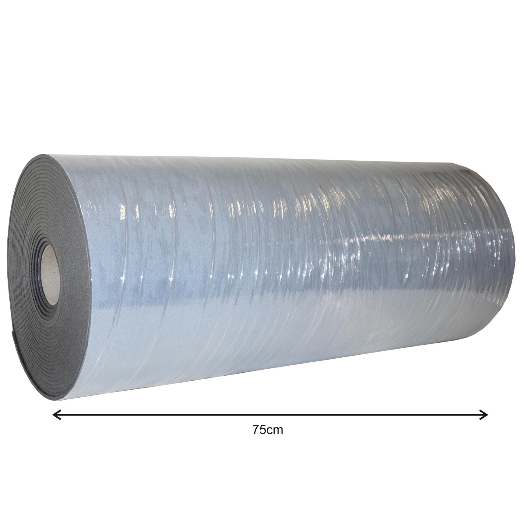 Rotolo Isolante Termico Pareti Interne 5 mm [75 cm x 15 mt] | Termoisolante per pareti interne Autoadesivo. Polietilene espanso reticolato. Colore nero.