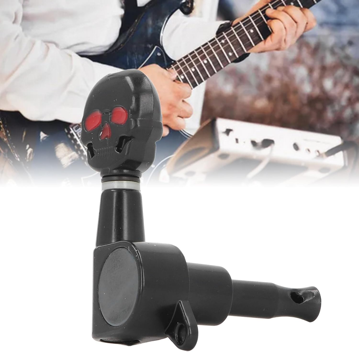 Skull Guitar Tuning Pegs, Metal Machine Heads Tuners, Electric Acoustic Guitar Tuners, Replacement Parts for Guitar Repair & Maintenance