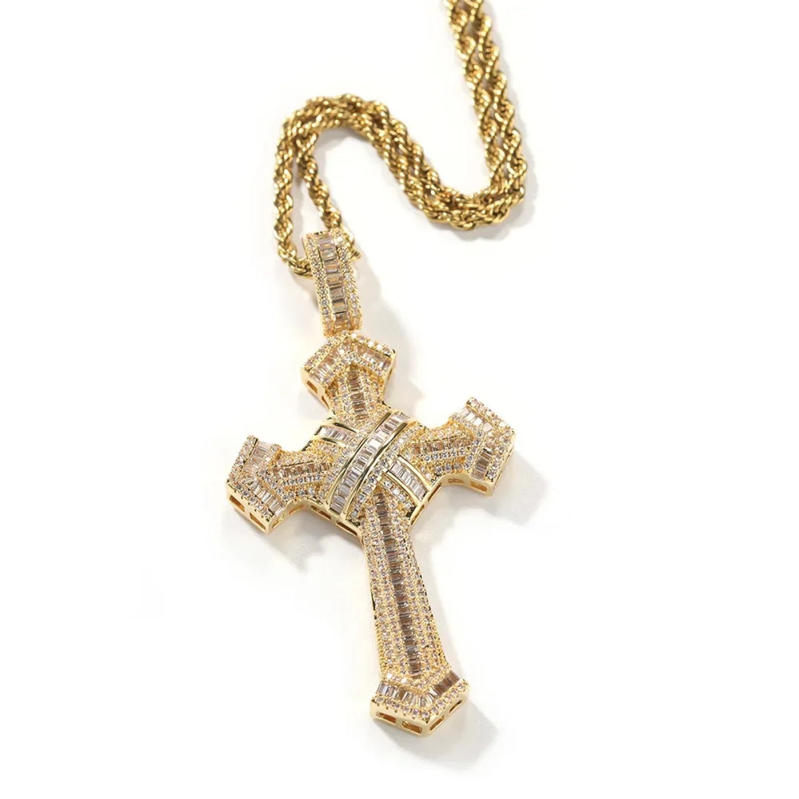 Necklace Halskette Ketten Schmuck Herren Frauen Anhänger Necklaceretro Kreuz Halsketten Männer Street Dance Religiöse Gebet Liebhaber