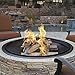 Sun Joe SJFP35-STN Cast Stone Base, Wood Burning Fire Pit W/Dome Screen & Poker