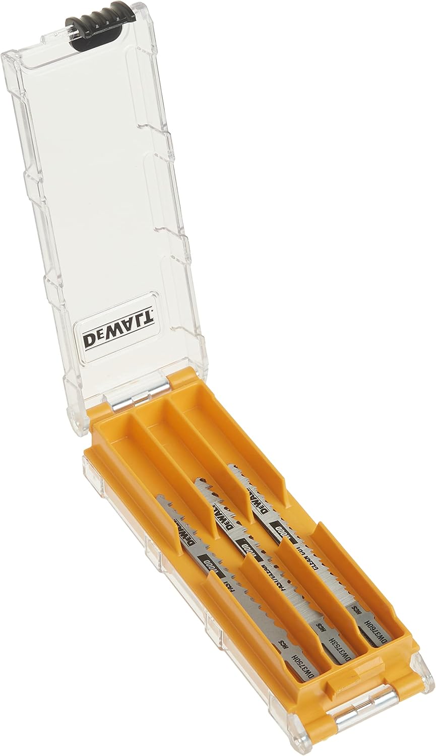 DEWALT Jigsaw Blades Set with Case, T-Shank, 10-Piece (DW3741C)