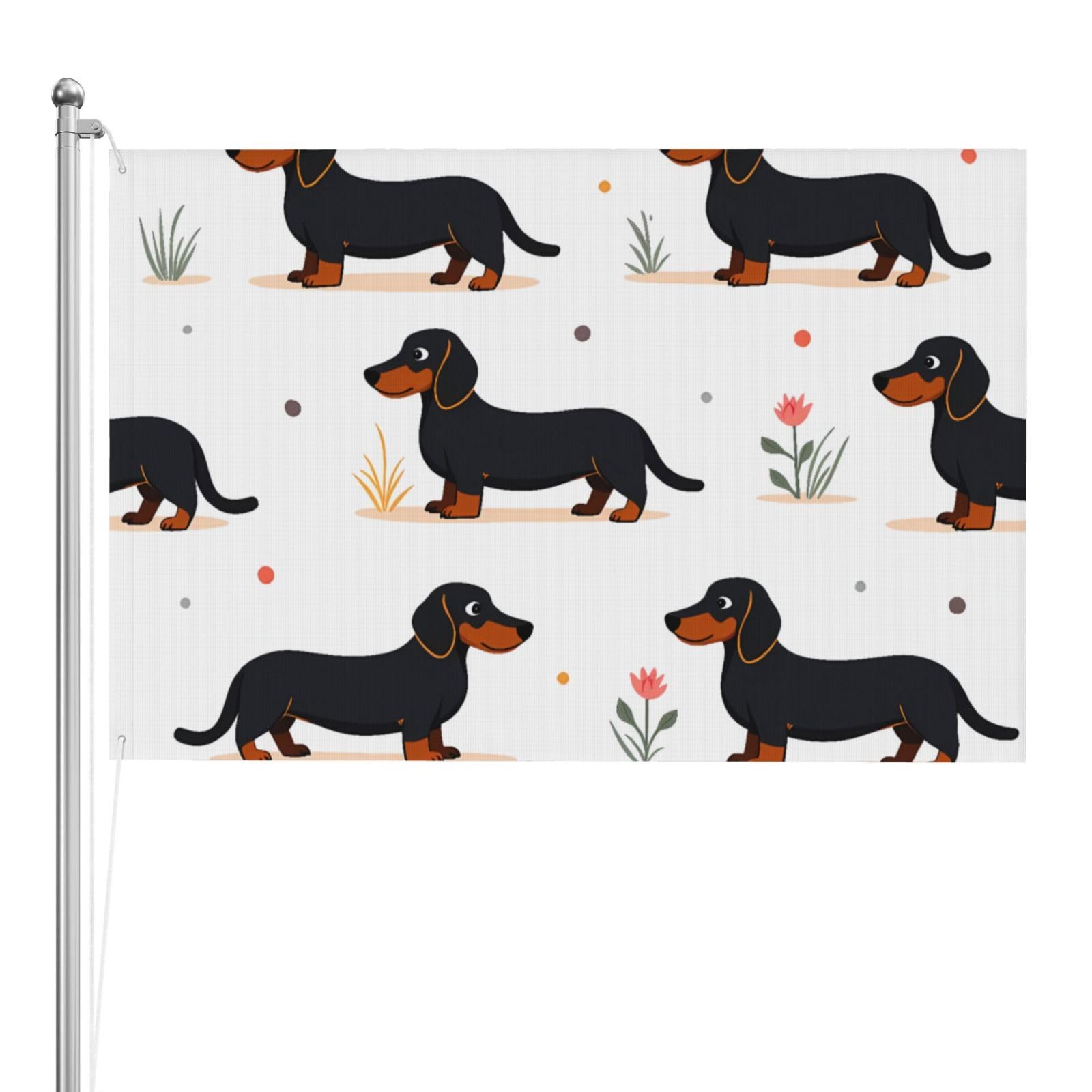Drapeau teckel pour jardin et terrasse : l'accessoire extérieur étanche aux couleurs vives