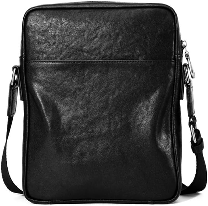 Shoulder Bag Business Casual Crossbody Layer Cowhide Leather Large Capacity Vertical