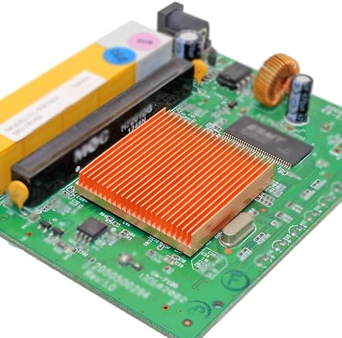 Miniatura 6 de Disipador de calor de cobre puro de 0.98 x 0.98 x 0.28 pulgadas para refrigeración electrónica de chips