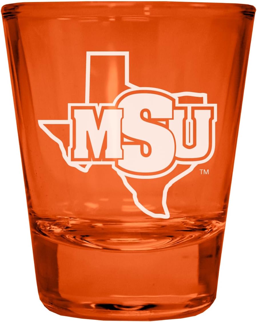 Juego de 4 Vasos para Chupito R and R Imports Midwestern State Orange
