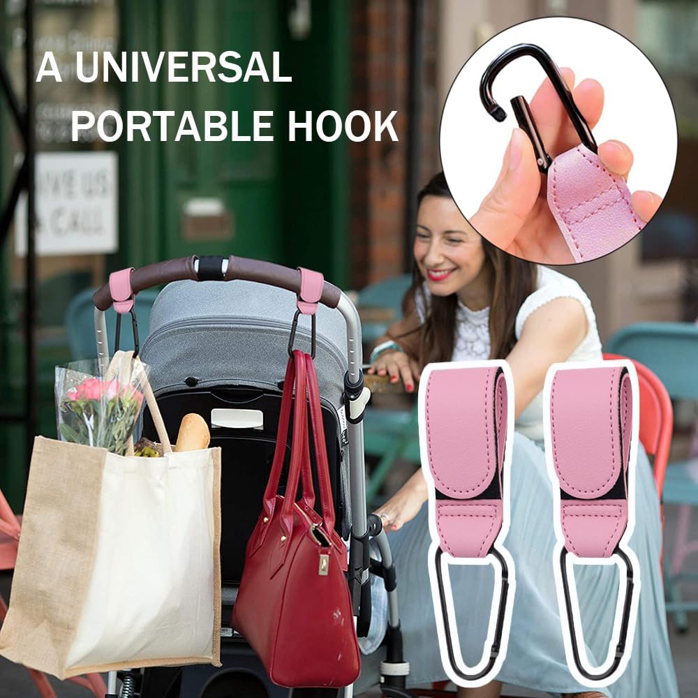 Shabany Hook 2 pieces universal fit, Deep pink - Image 4