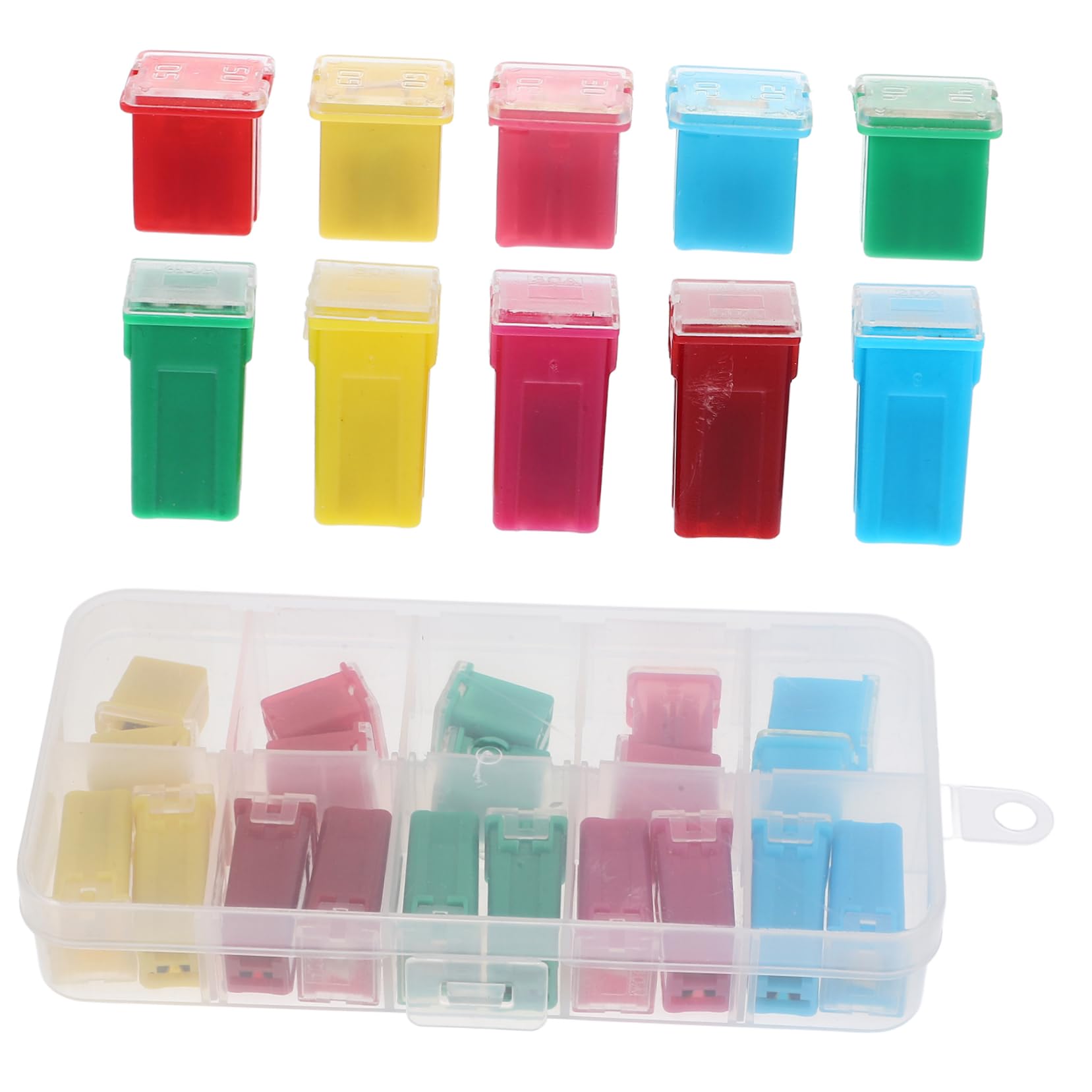 PartyKindom 80pezzi Kit Assortimento Fusibili Per Auto Fusibili Per Installazione Facile e Compatibilità Auto