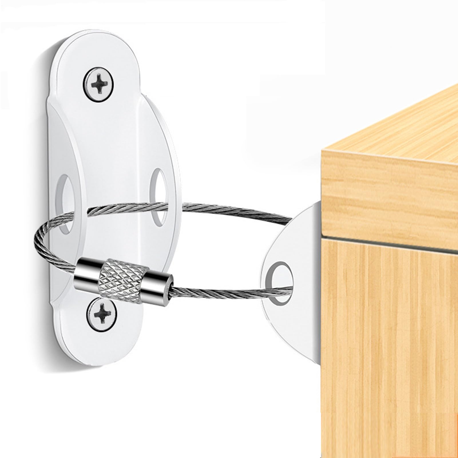 Furniture Safety Straps, Metal Anti-Tip Kit, Dresser Safety Bracket, Anti-Tip Wall Connector, Child Safety Furniture Strap, Pet Safety Furniture Strap, Secure Furniture To Wall, Anti-Tip Furniture Kit