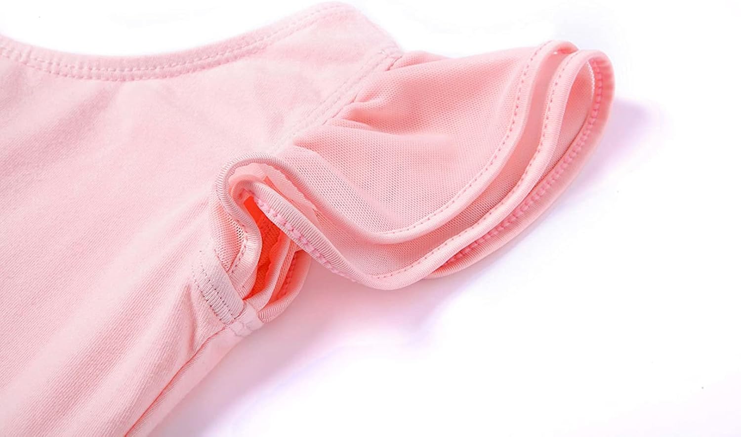 MdnMd Ballet Leotards for Girls Toddler Dance Ballet Leotard with Skirt Ballerina Dresses Tutu Outfits Flutter Sleeve - Image 6