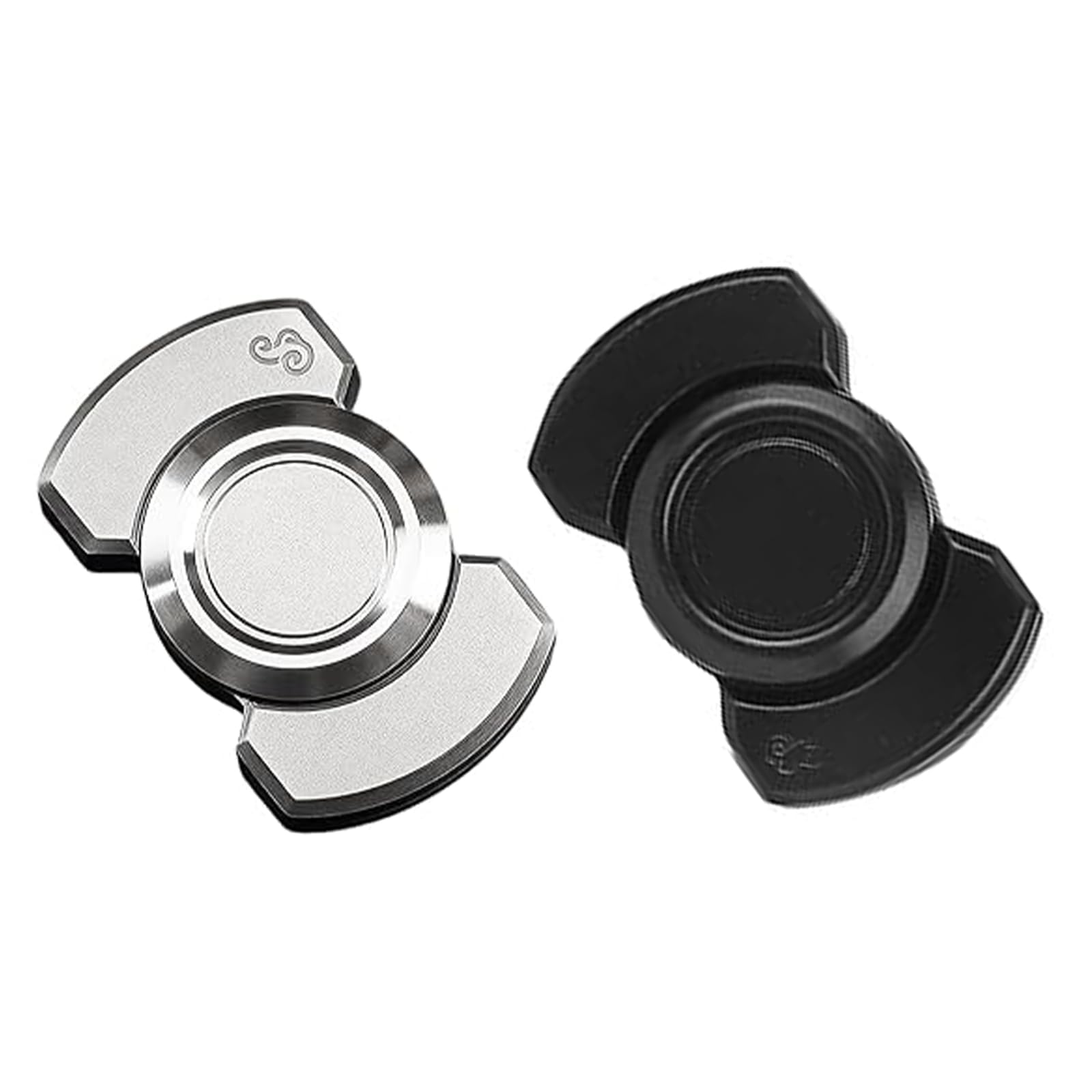 2 Pcs Fidget Spinner for Adults, 3-in-1 Quiet Metal Fingertip Toy, Magnetic Clicker with High-Speed Rotation, Relieve Stress and Improve Concentration, Suitable Adults For Work and Leisure Time