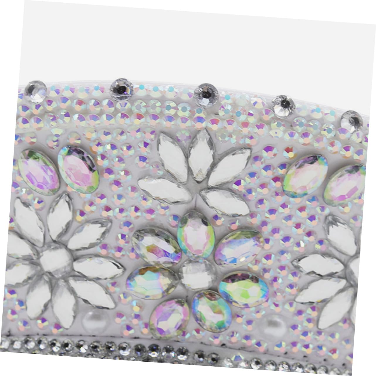 PRETYZOOM Sombrero de Novia Estilo Brillante y Glamuroso Incrustaciones de Strass Blanco Diseño Delicado y Cómodo para Bodas y Eventos Obsequios en Iglesia