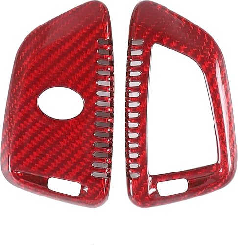 Funda de fibra de carbono real para llavero compatible con Toyota Supra GR A90 A91 MK5 2019-2022, funda inteligente para llave remota, accesorios de