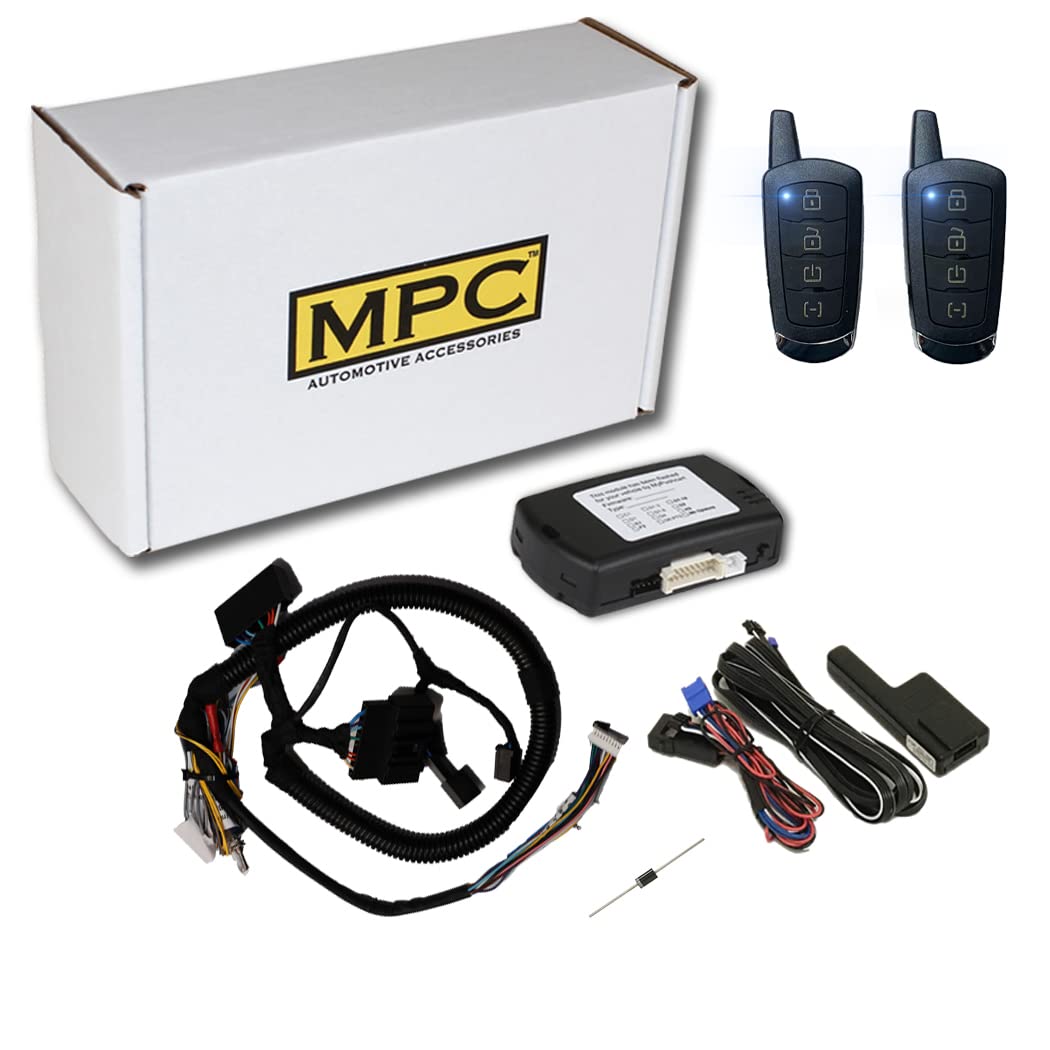 MPC Complete 4-Button Remote Start Kit Compatible with 2008-2011 Mazda Tribute - T-Harness - Includes (2) 4-Button Extended Range Remotes - Up to 3,000 ft - Firmware Preloaded - USA Tech Support