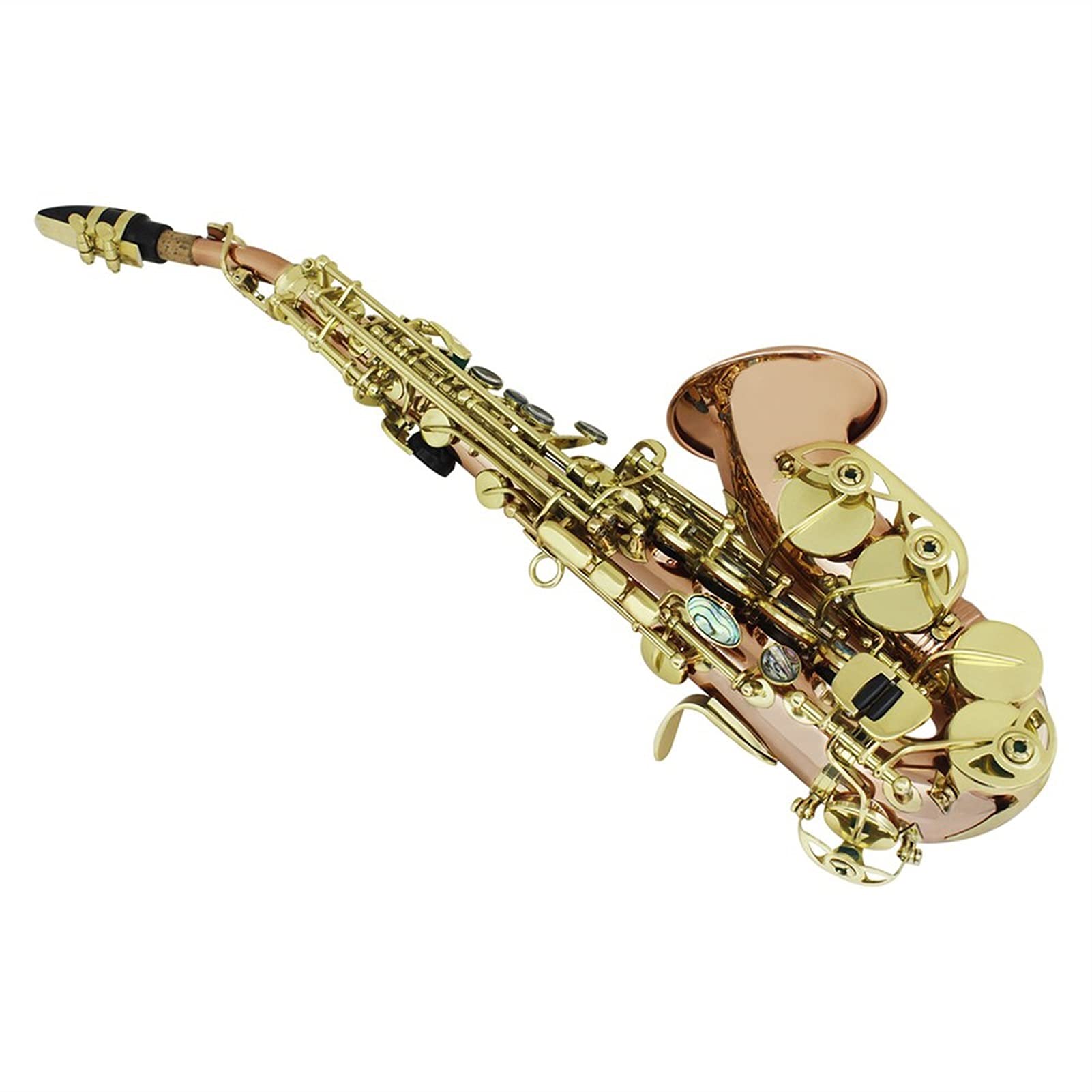 Sax Principianti Kit Sassofono Golden Saxophone Strumento a Legna Professionale BB B BB BB BA Place Sax con Scatola e Accessori per Strumenti fotosiemusici Strumento a fiato
