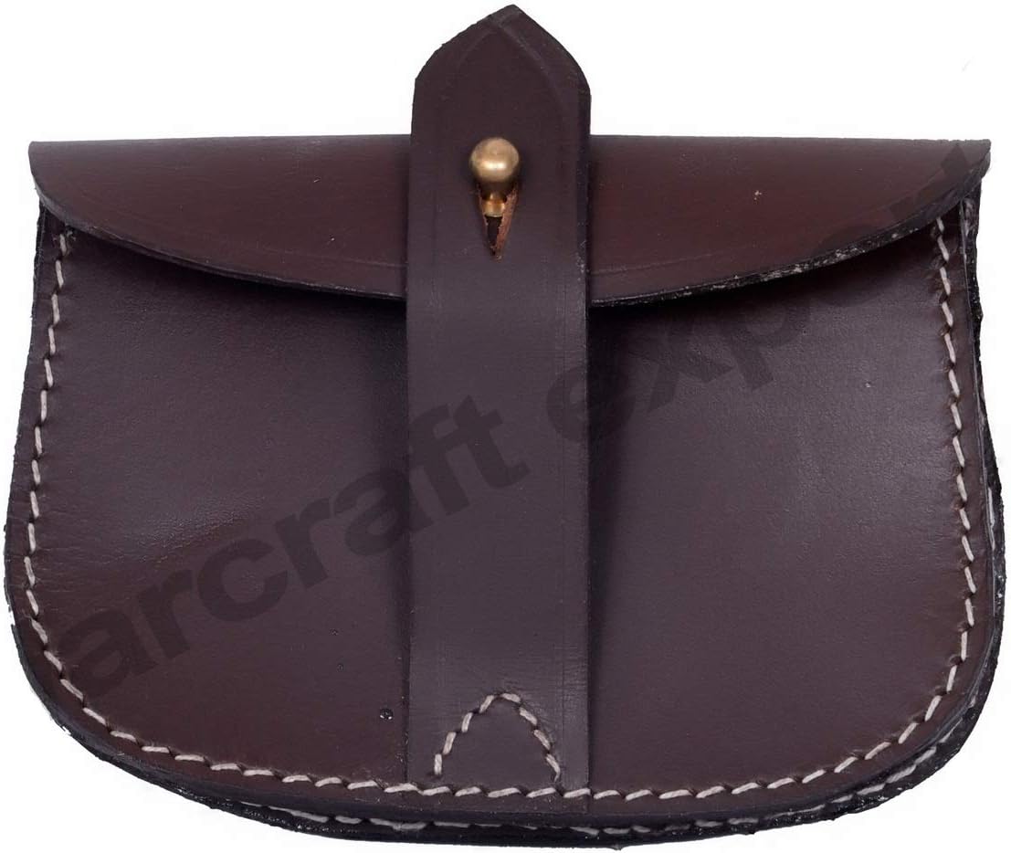 Leather Officers Sam Browne Ammo Pouch For Sam Browne Belt