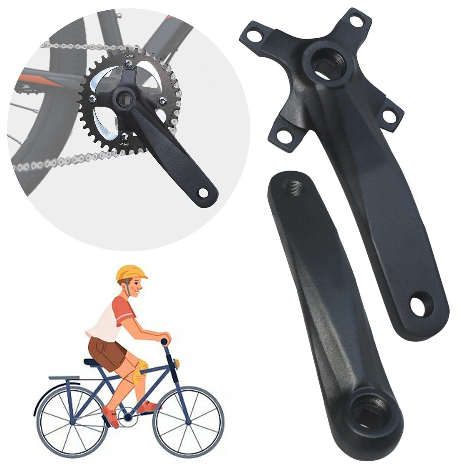 Amazon | 自転車クランクセット104BCD自転車クランクセットパーツ