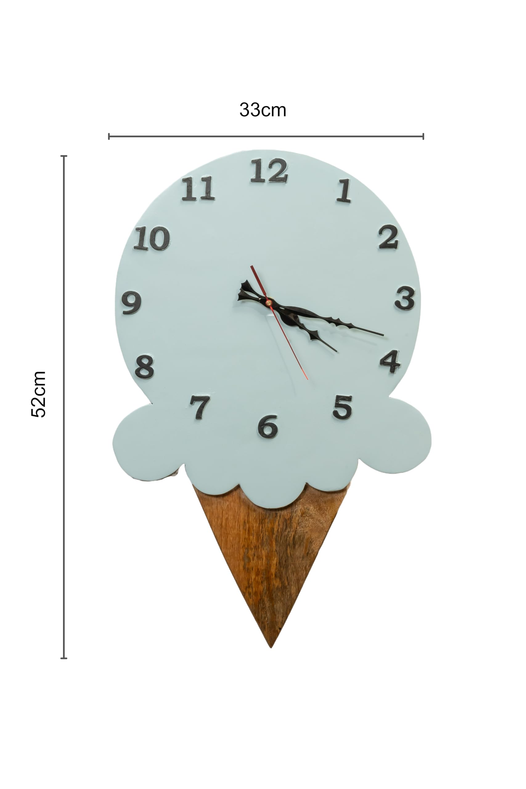 Buy nazraana Ice Cream Shape Wall Clock for Kids - Handcrafted