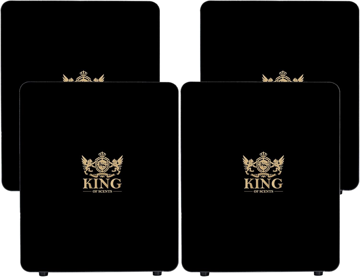 Diffuser – Nanotechnology Oil Diffuser Essential Oils – for Home and Office – Silent & Waterless Oil Diffuser (Pack of 4) (HVAC Black (4))