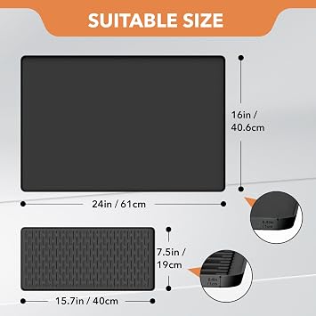 Silicone Coffee Machine Mat Silicone Coffee Mat 60 x 40 cm Silicone Mat Coffee Machine Coffee Machine Pad Fireproof Mat Coffee Machine Mat