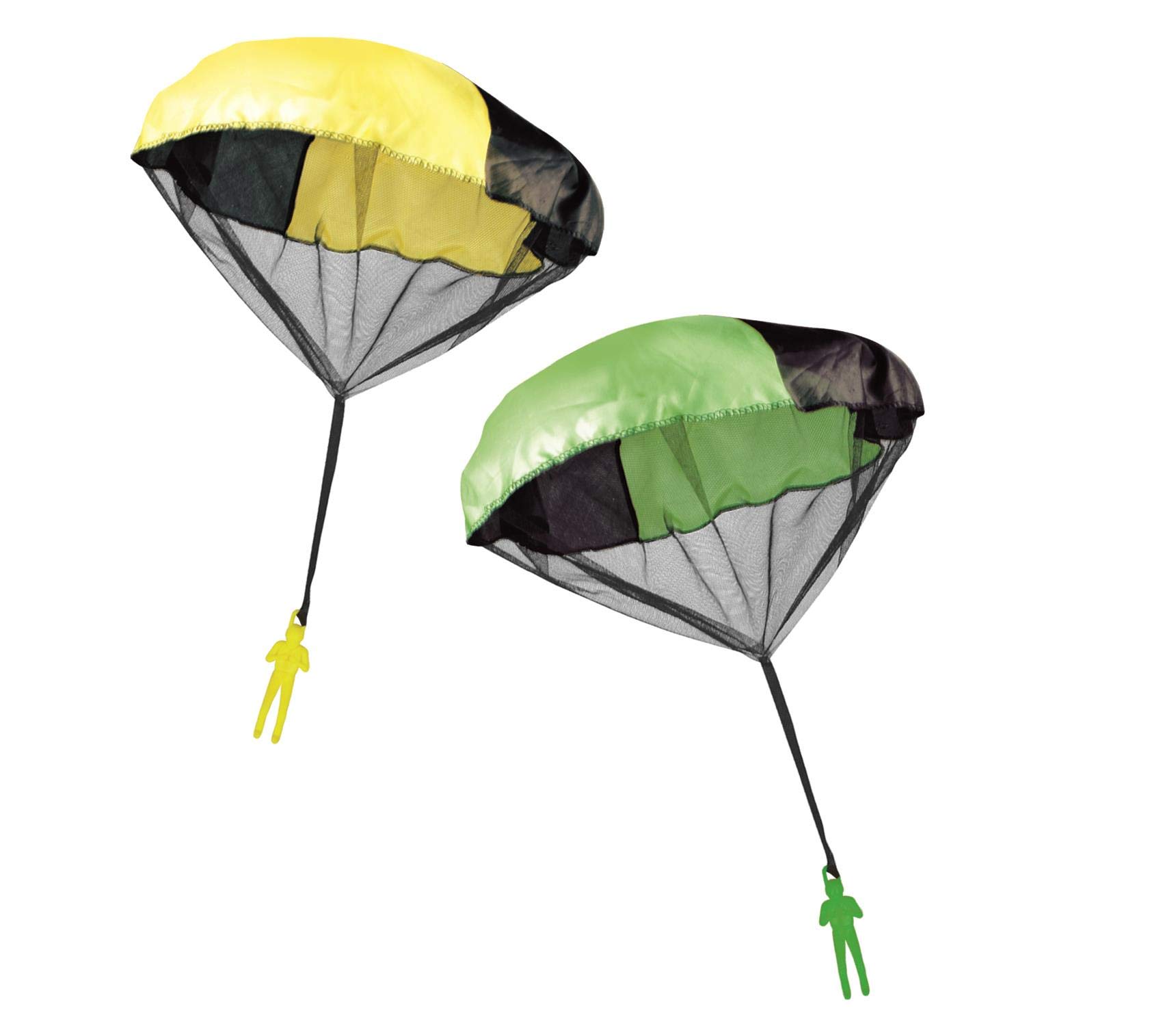 GÜNTHER FLUGSPIELE 1171 - Parachute, parachute à lancer, diamètre env. 46 cm, couleurs assorties, idéal comme cadeau pour s'amuser comme un fou