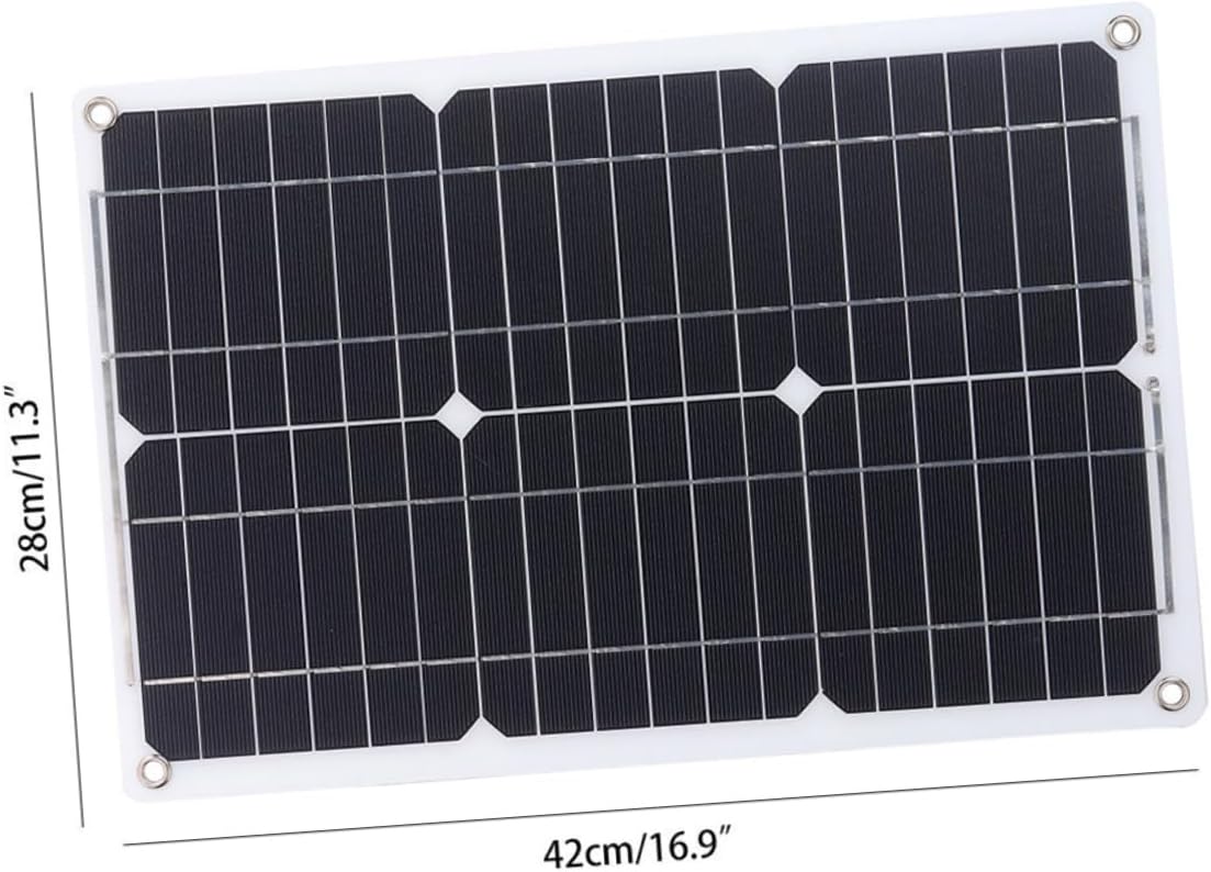 SUPVOX 1set Solar Panel and Charge Controller Kit for Yachts Portable Dual USB Solar Charger for Outdoor Use for Boats and Rvs