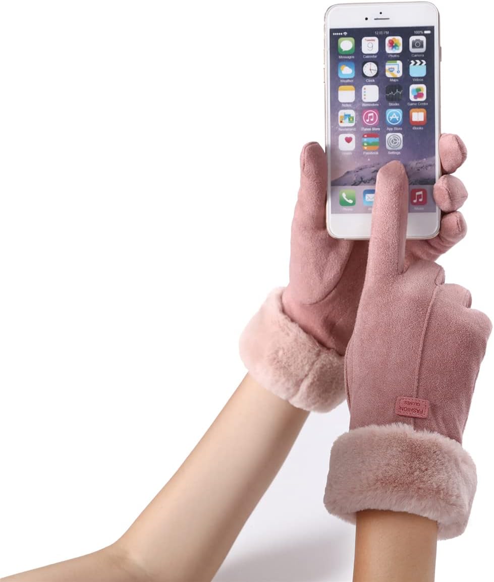 Winter Gloves for Women Cold Weather Warm Ladies Girls Ski Snow Gloves Touch Screen Texting Gloves Running Cycling Driving Gloves - Image 4