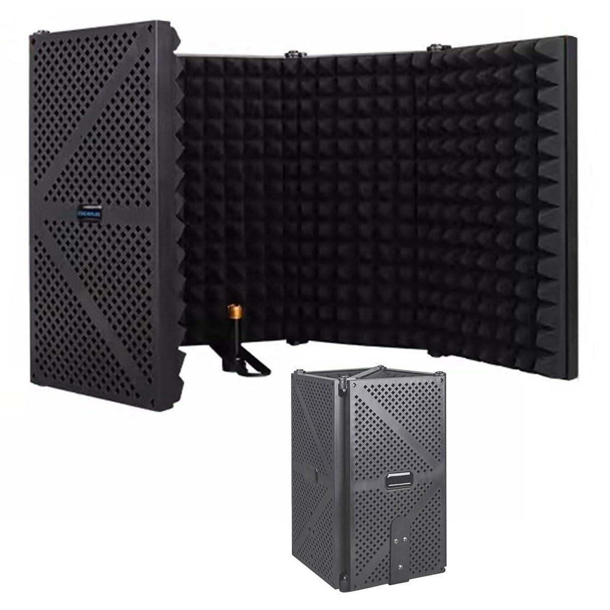 Pannello acustico portatile in schiuma – Copertura insonorizzante per microfono per la registrazione domestica e la sala di pratica musicale