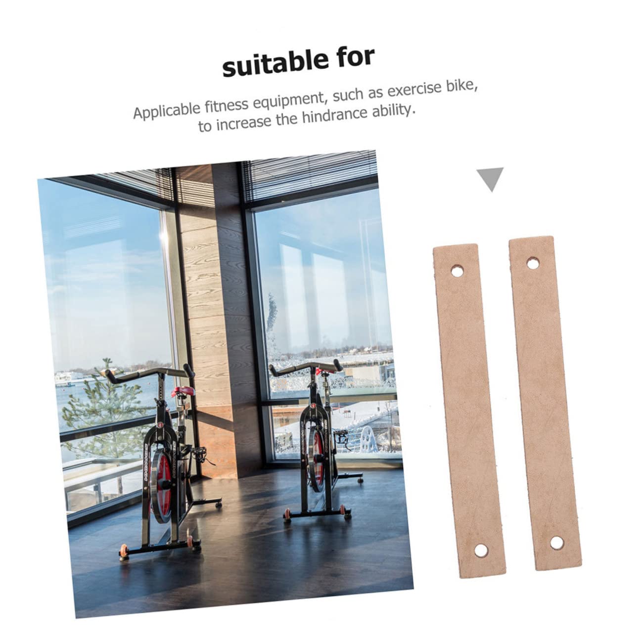 TOPBATHY 4 Set Pastiglie per Freni Bici da Spinning Pastiglie Frenanti Resistente Allusura per Ciclismo Indoor Facili da Installare Sicure da Utilizzare Ottime per Amanti del 2 Pezzi * 4