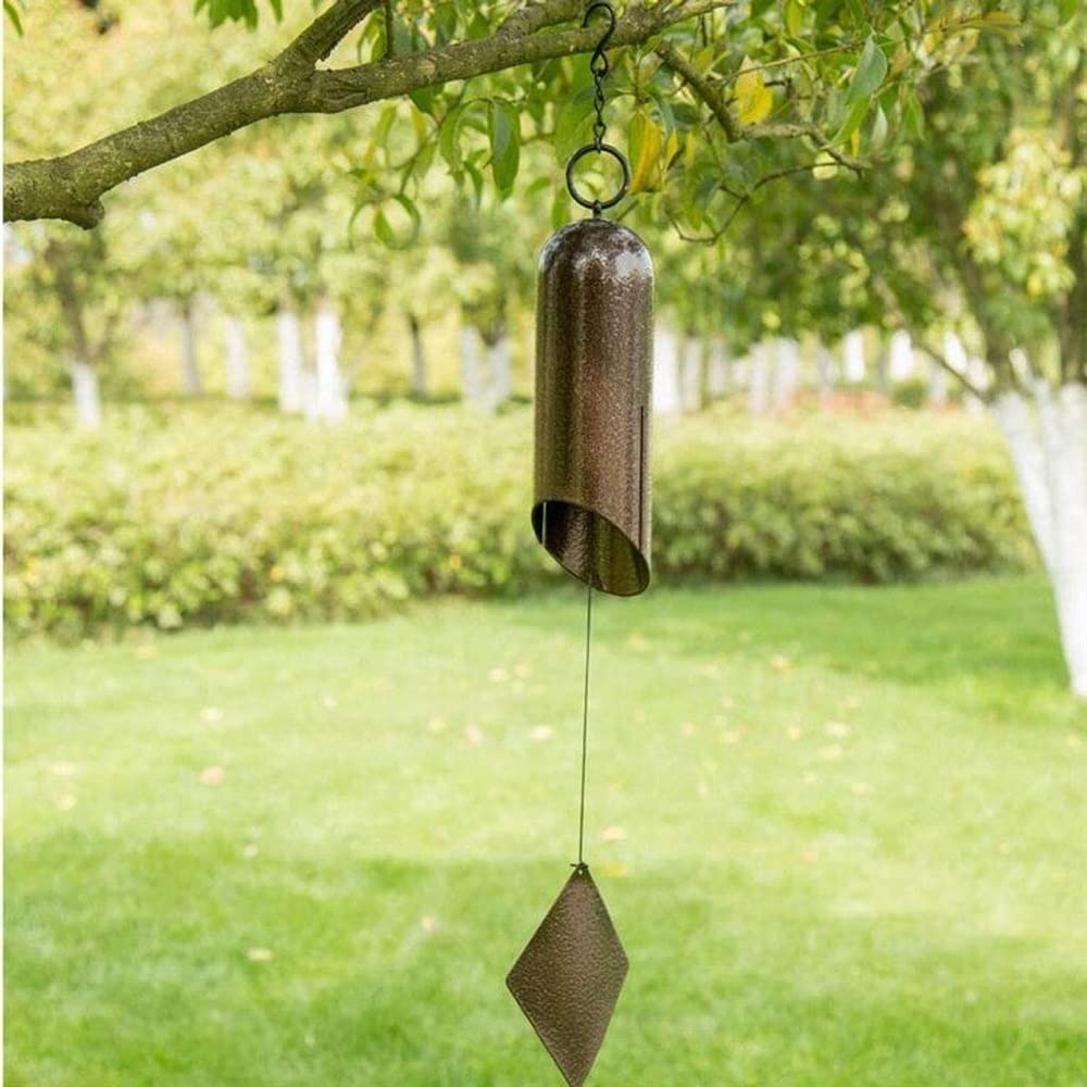 Carillon a Vent pour Maison Carillon Éolien en Fer À Tube Unique Décorations De Jardin en Plein Air Cloche Suspendue pour Le Jardin À La Maison Décoration Intérieure