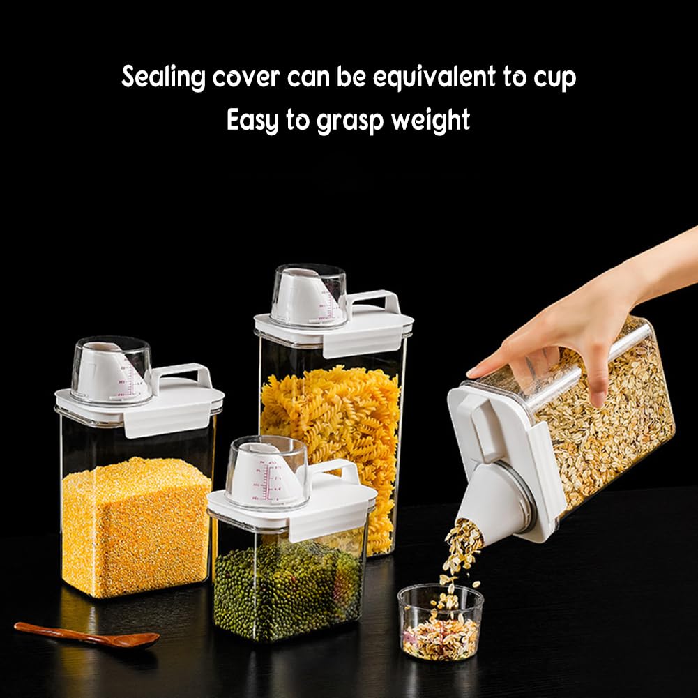 Contenitore Cereali 2L Ermetico - Per Crocchette Cane/Gatto, Farina, Snack - Foto 3