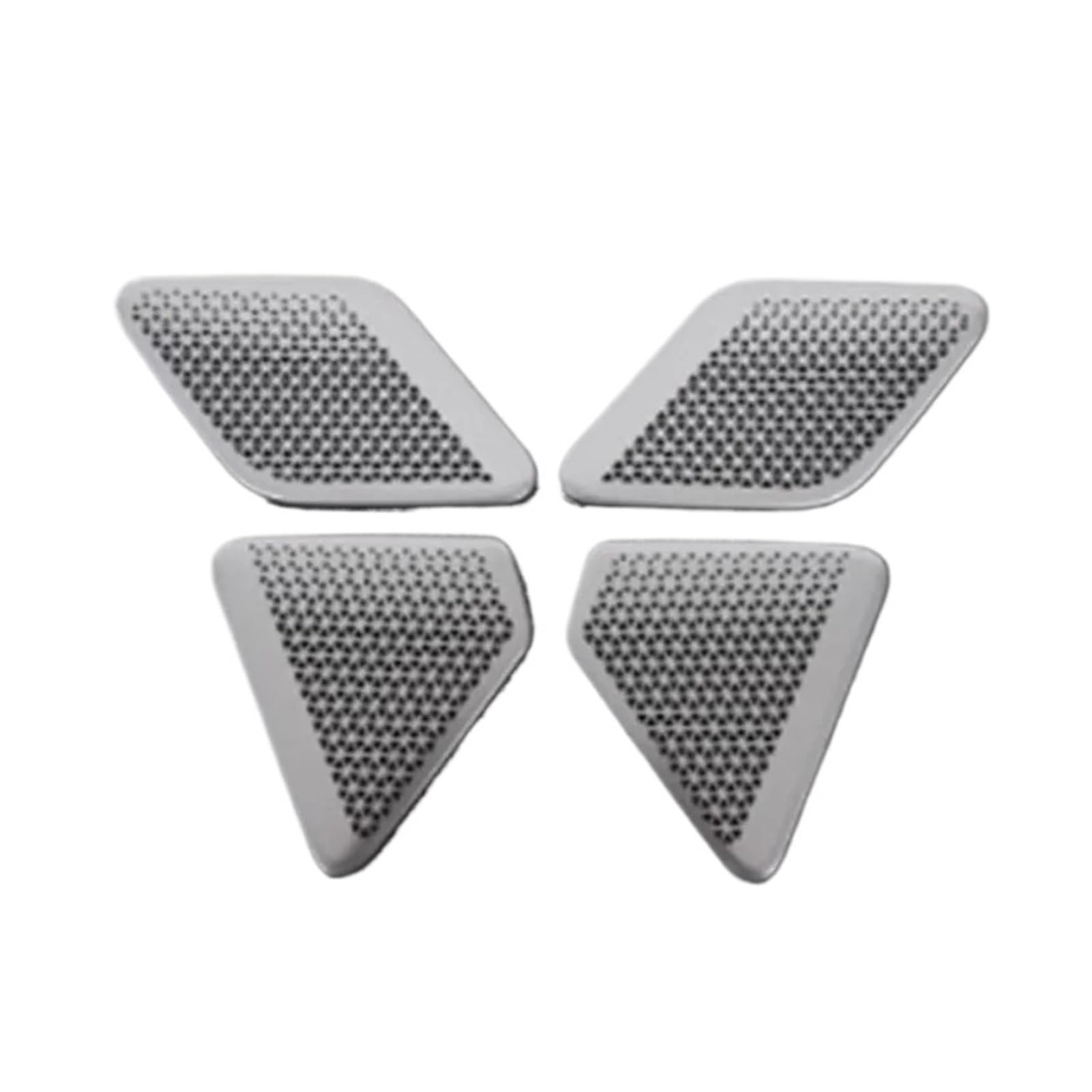 Car Armrest Storage Box A-pillar Air Outlet Dust Cover Door Audio Speaker Sticker Compatible With BMW iX I20 IX40 50 Interior Accessorie(Door horn silver)