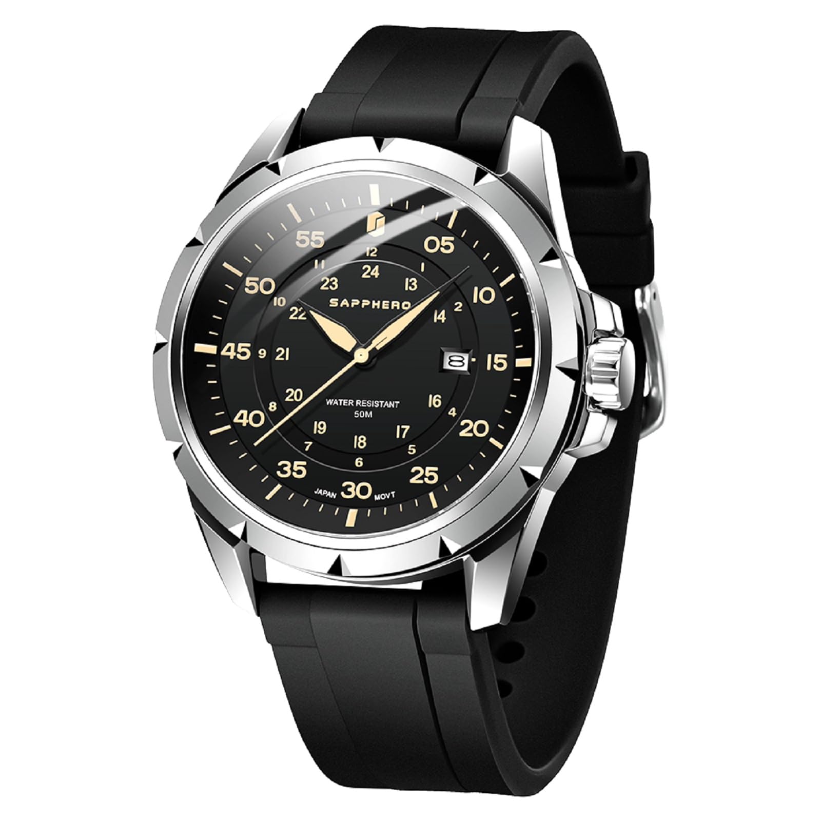 Mens Watch 50M Waterproof Luminous Quartz Analog Watches with Date Display Casual Stylish…