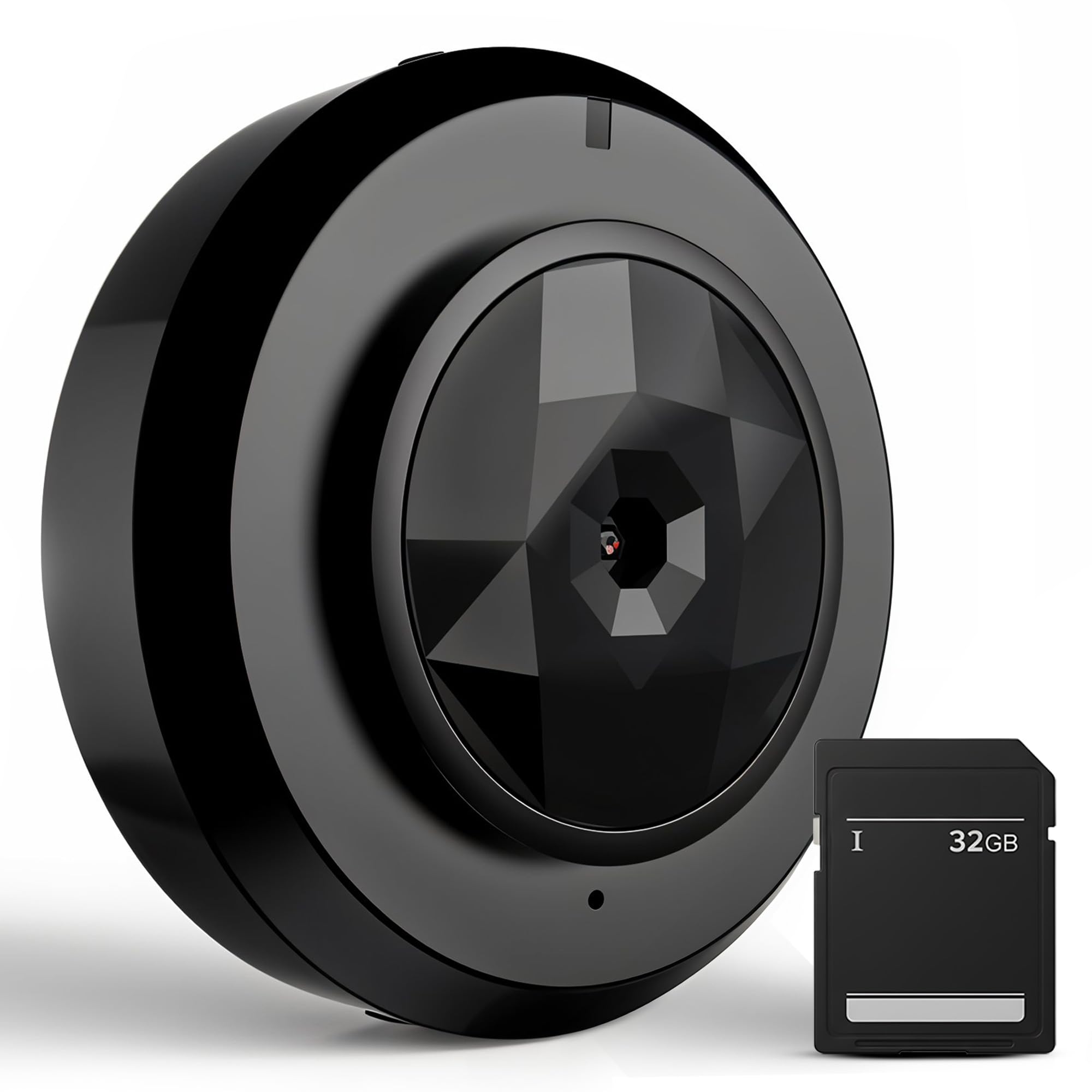 Cámara Espía Mini + Micro SD 32GB WiFi Full HD 1080P con Visión Nocturna Infrarroja – Grabación en Bucle, Detección de Movimiento, Batería Recargable, Imán Incorporado