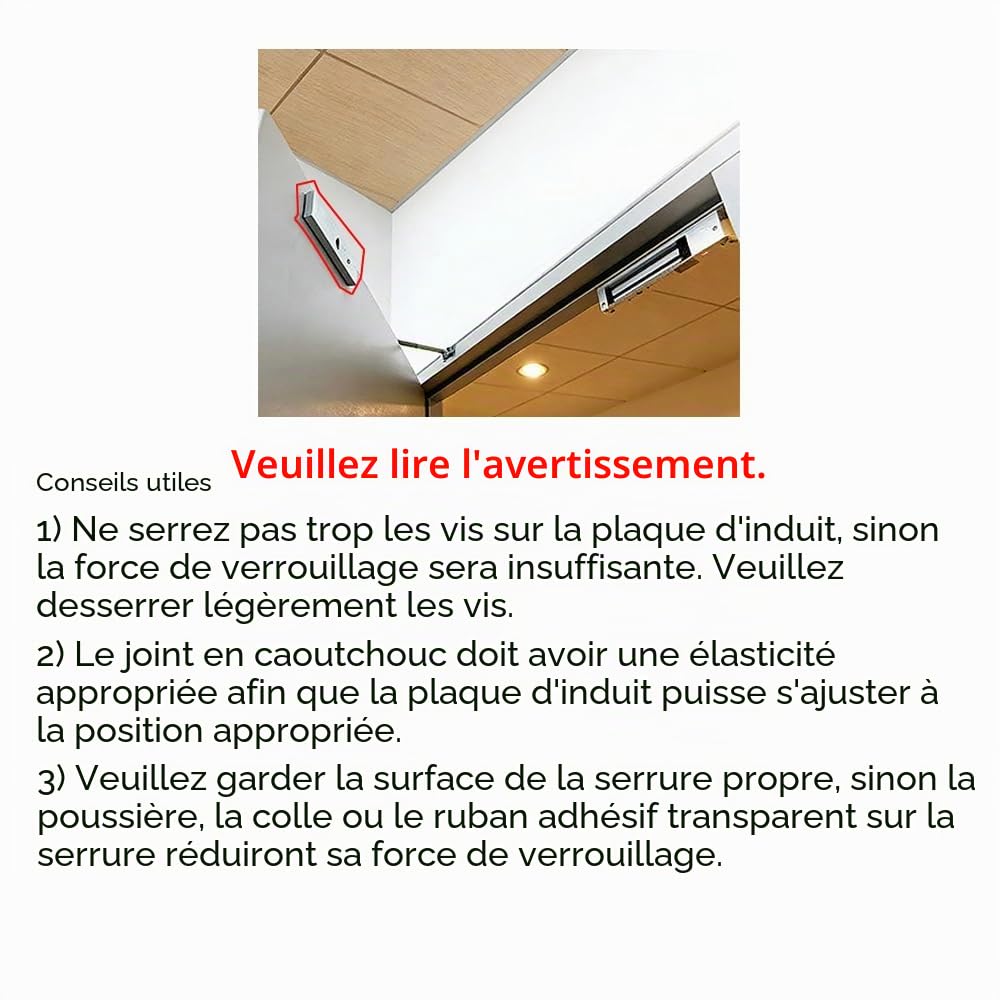 Serrure magnétique électromagnétique Porte Simple 180KG (350LB) avec Support ZL DC12V sécurité intégrée NC rétention de Serrure électrique pour systèmes de contrôle d'accès
