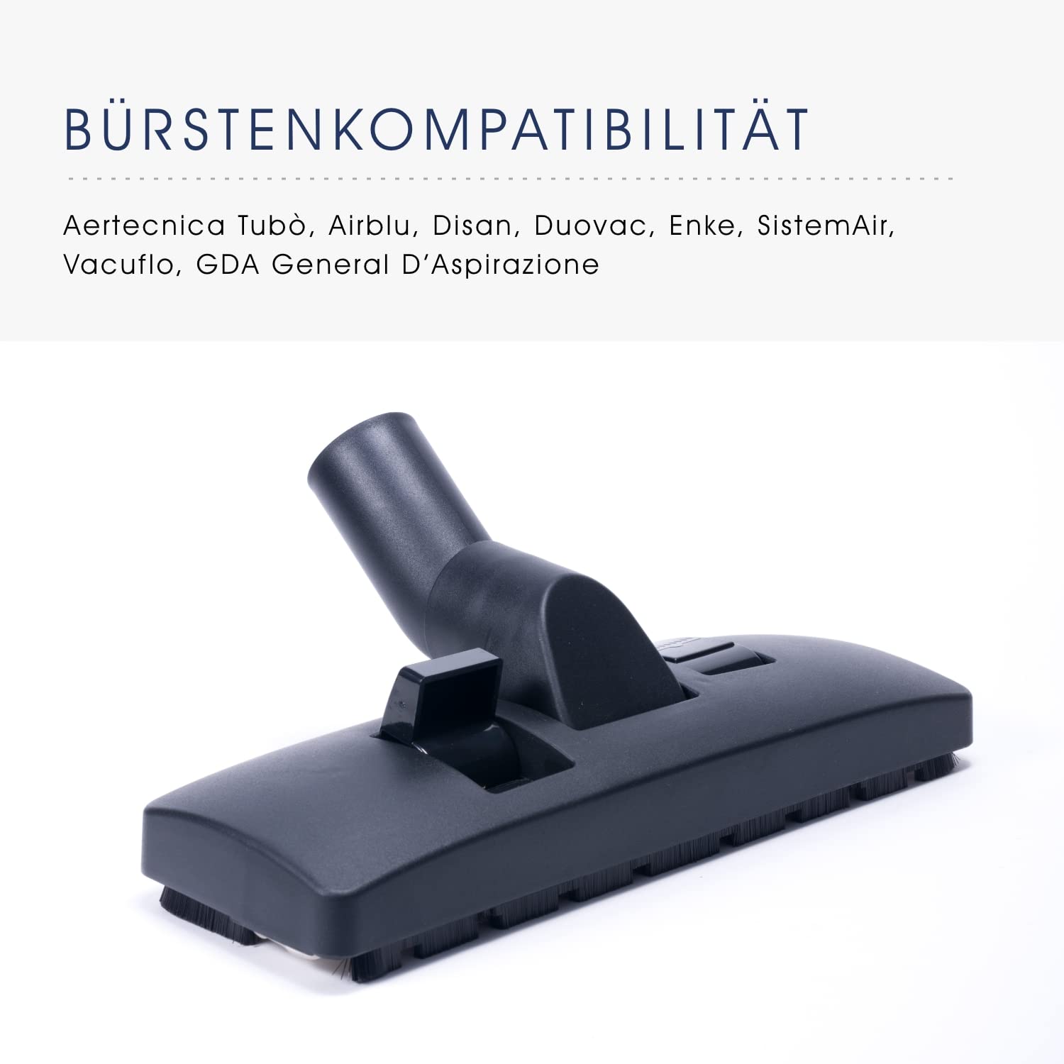 Kombibürste Teppich-Hartboden für Zentralstaubsauger Durchmesser ø32mm - für Böden, Teppiche und Teppichböden