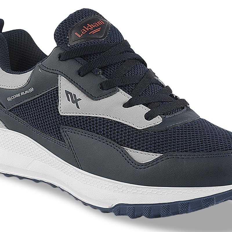 Image of Lakhani aashirwad Men's Sports Shoes | Lightweight Breathable Running Shoes for Men | Flynet Upper, Phylon Sole | Flexible, Comfortable Lace-Up Athletic Shoes