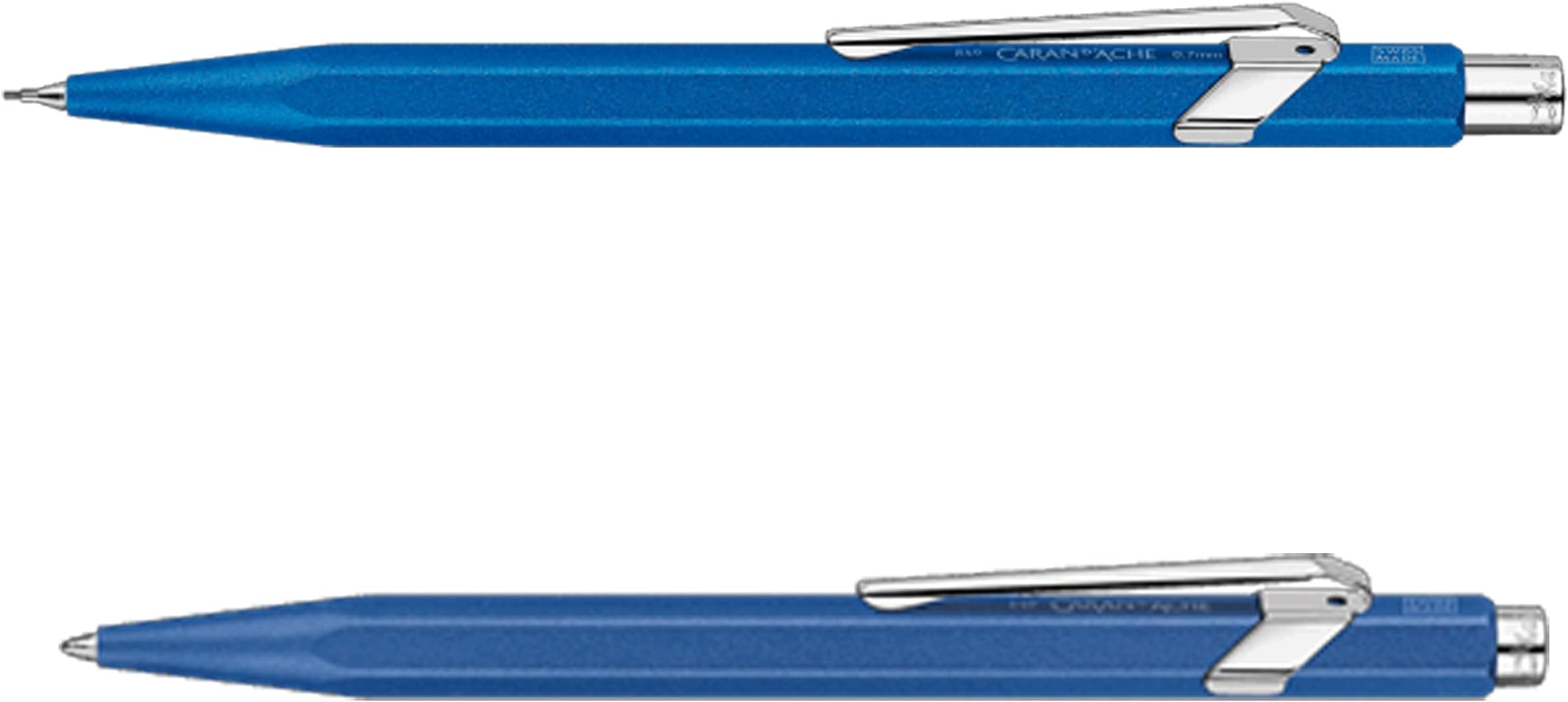 Caran d'Ache 849 Colormat-x Set: Ballpoint Pen & Mechanical Pencil, Blue