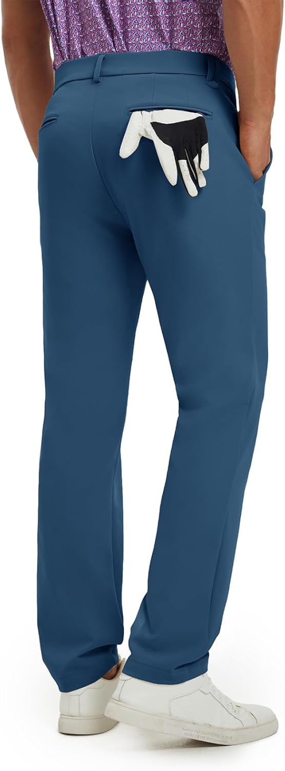 M MAELREG Men's Golf Pants Quick Dry Lightweight 30/32/34 Stretch Work Dress Casual Trousers with 4 Pockets Golf Pants Men - Image 2