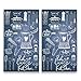 Produktbild Zeller 26308 Herdabdeck-/Schneideplatten Lovely Kitchen Glas dekor 30 x 52 x 1 cm 2 Einheiten