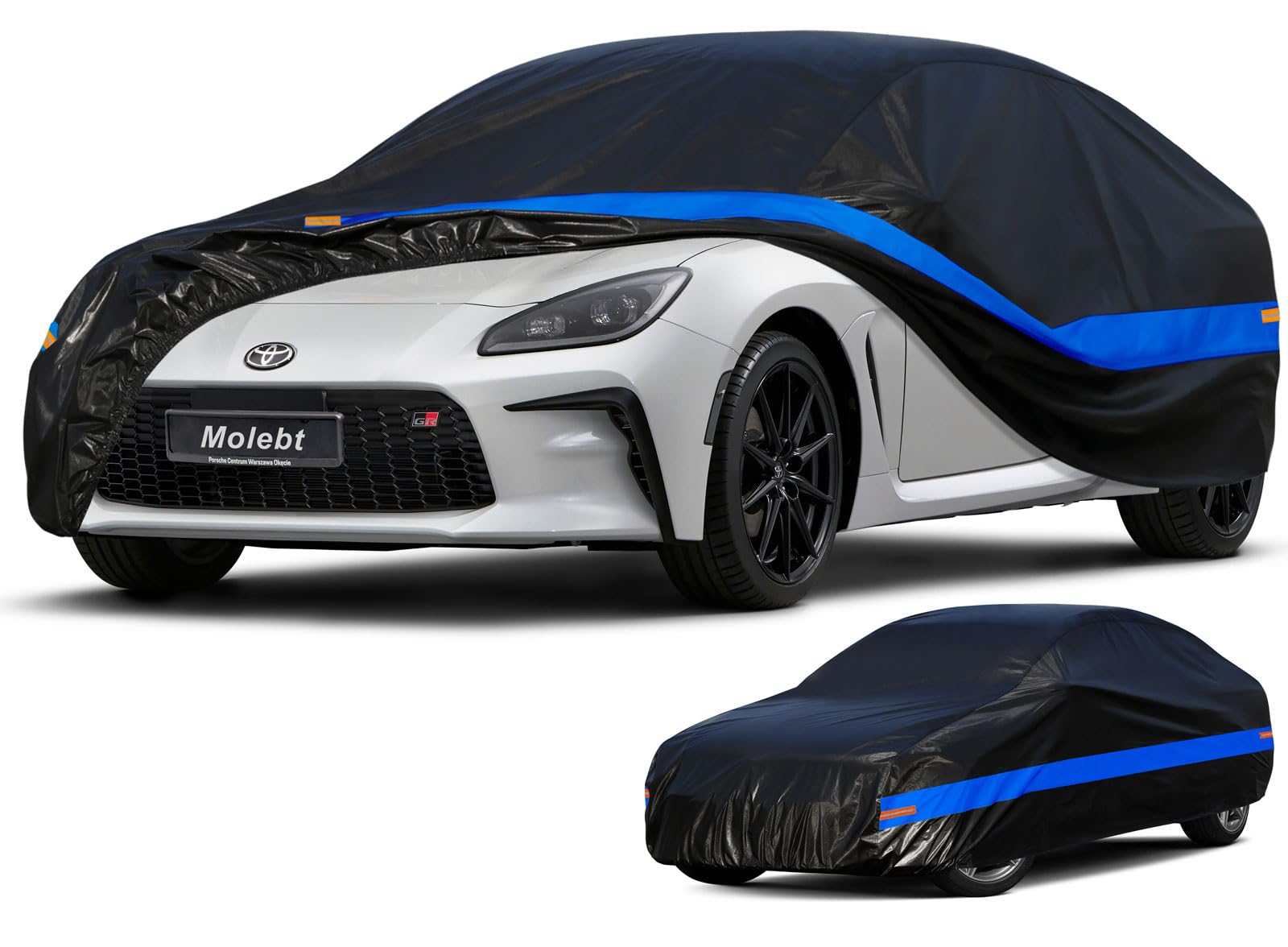 Car Cover for Sports Car Coupe Sedan Waterproof All Weather, Universal Fit Nissan Versa/350z/370z/240SX, Audi TT, Toyota 86/Celica, Subaru BRZ,Hyundai Accent, Porsche 718/Boxster etc.