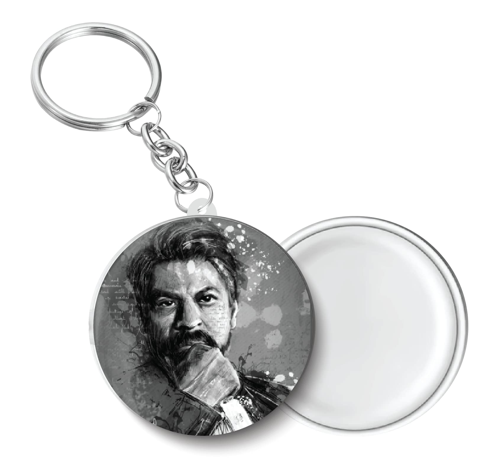 PEACOCKRIDE The King Shah Rukh Khan Key Chain (Plastic, Multicolor, 44mm)