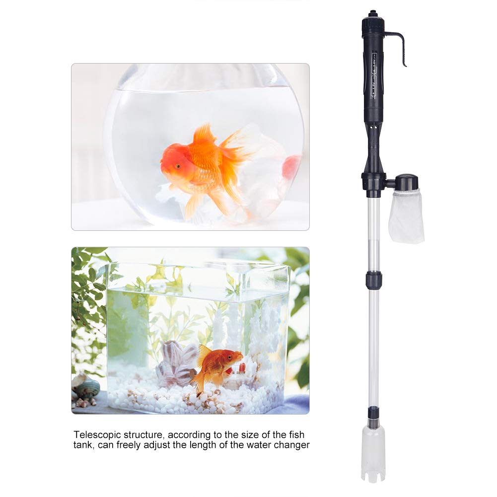 QANYEGN Aquarium Vacuum Sand Washer, Electric Aquarium Gravel Cleaner Kit, Multi Functional Fish Sand Cleaner Syphon for Cleansing