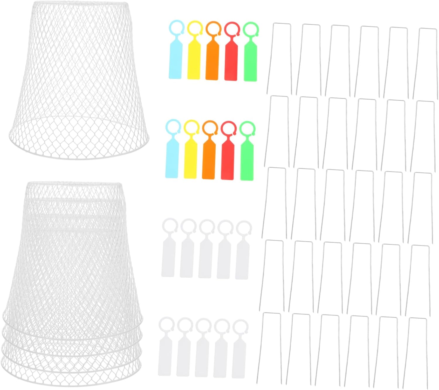 Kisangel 1 Set Metal Plant Protection Cage Weather Resistant Garden Cloche for Vegetables Durable Metal Mesh Protectors for Various Gardening Scenarios Application