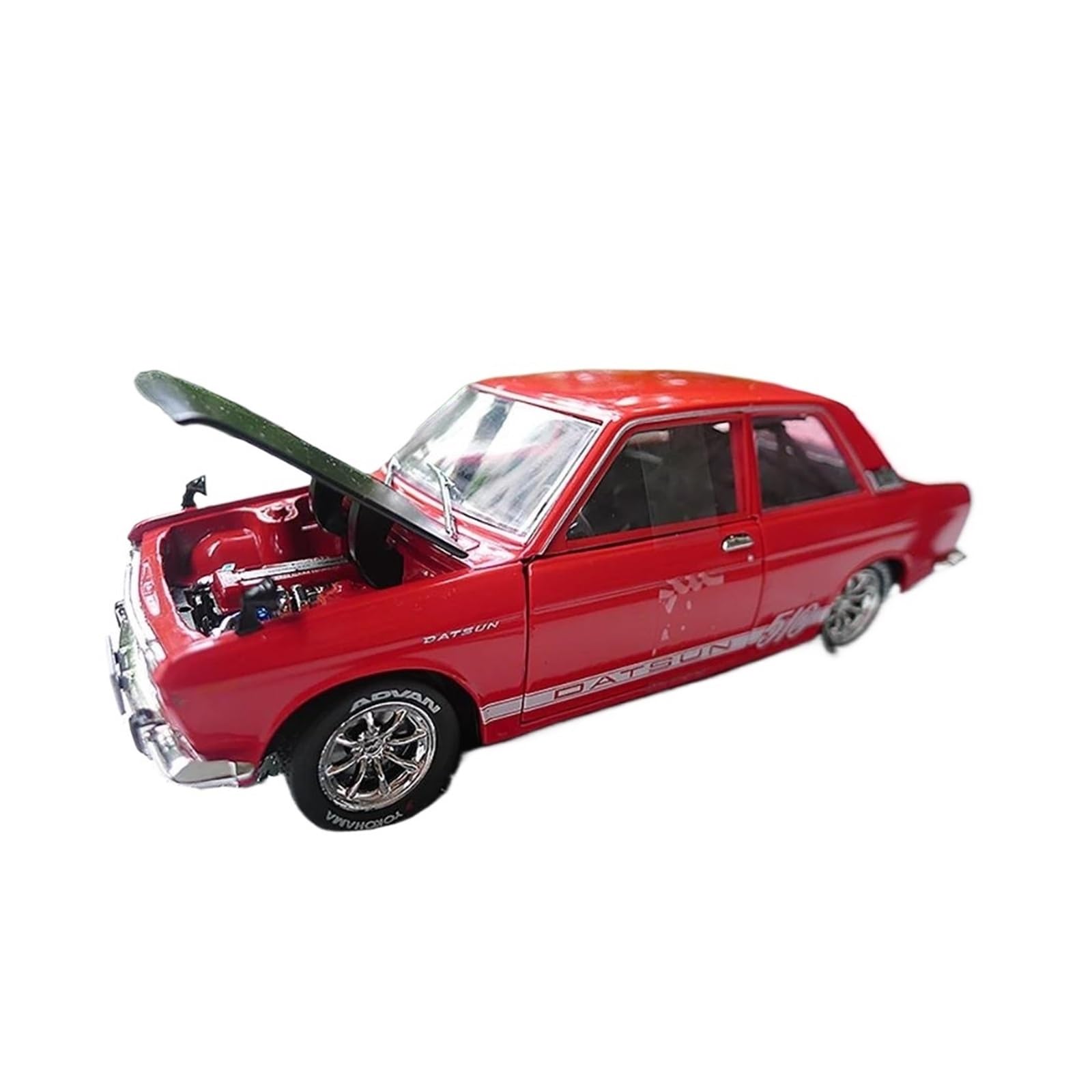 Metallo Scala Replica 1 24 Per il modello auto in lega pressofusa Datsun 510 Jpn02 del 1970 collezione decorazioni per la casa Hobby Veicoli Giochi Set