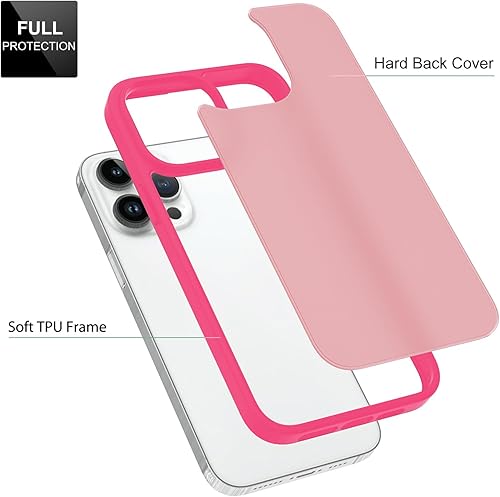 Vista 242 de TENOC Funda para teléfono compatible con iPhone 13 Pro Max, funda transparente a prueba de golpes protectora delgada para 6.7 pulgadas