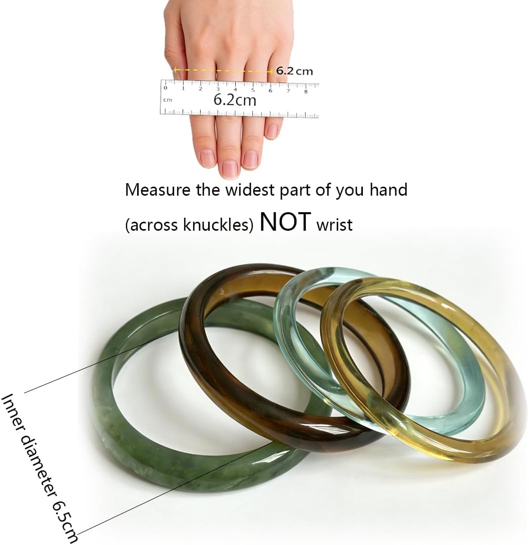 Chunky Acrylic Bangles Set for Women Resin Statement Bracelets Geometric Thick Bangle Sets Fashion Boho Bracelets Jewelry 4Pcs