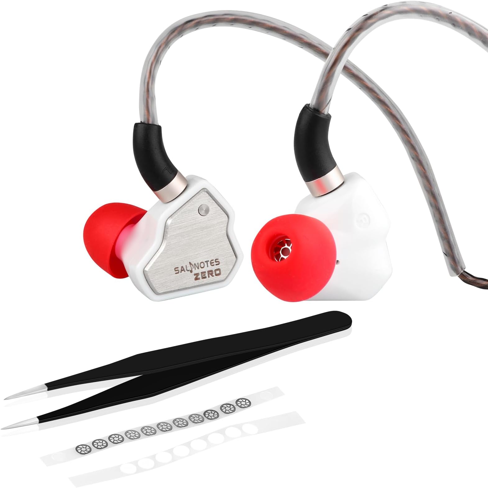 Linsoul 7Hz Salnotes Zero HiFi 10mm Dynamic Driver in-Ear Earphone IEM & 7hz x Crinacle Dioko Replacement Filter Mesh Tweezer Kit