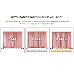 AK TRADING CO. 10 feet x 10 feet Polyester Backdrop Drapes Curtains Panels with Rod Pockets - Wedding Ceremony Party Home Window Decorations - RED (DRAPE-5x10-RED) - Image 5