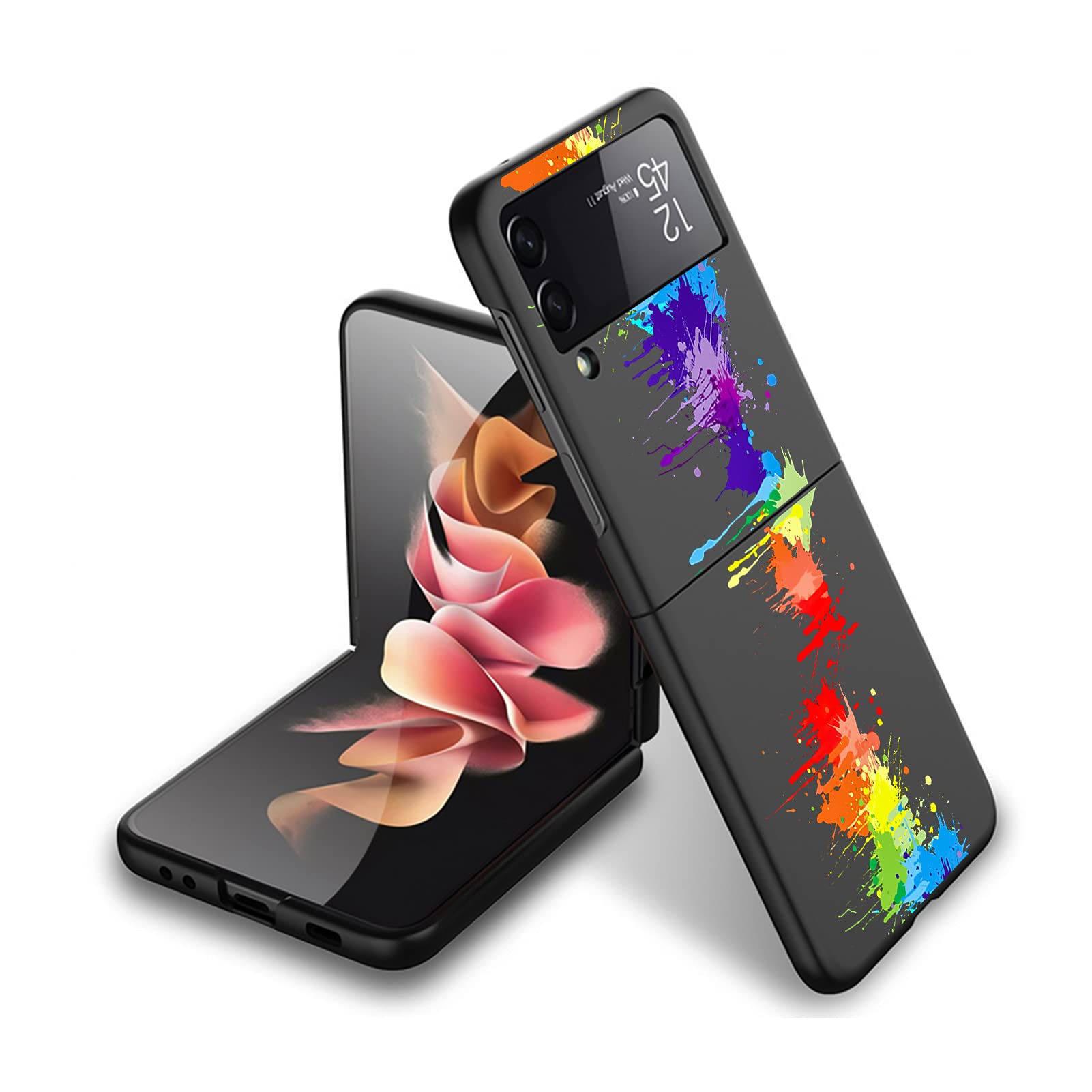 ZIYE Galaxy Z Flip 3 Case Premium Thin Full-Body Protective Shockproof Anti-Scratch Slim Hard Phone Case Fashion Luxury Cute Graffiti Art Pattern Design Cover for Samsung Galaxy Z Flip 3 5G 2021 Case