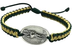 St Sebastian Medal Bracelet - Patron Saint Athletes Sports Teams Baseball Football